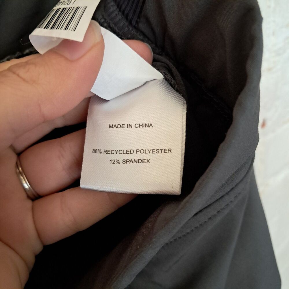 Quince Grey Performance Tech Ankle Pants Women Size M Pockets Commuter Stretch - Picture 7 of 8